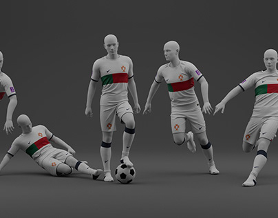 Project thumbnail - Portugal 2022 Away Jersey 3D model