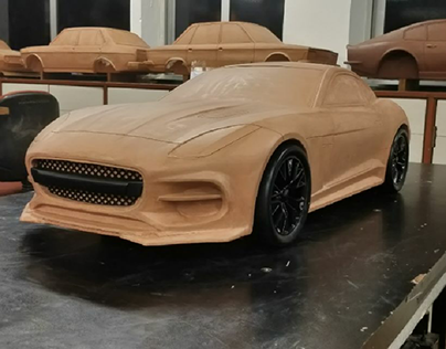 Jaguar Ftype claymodel.