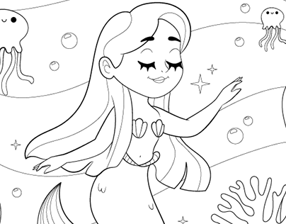 Magical coloring pages