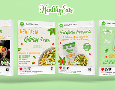 Gluten Free Pasta - Social Media Post - Packing Design