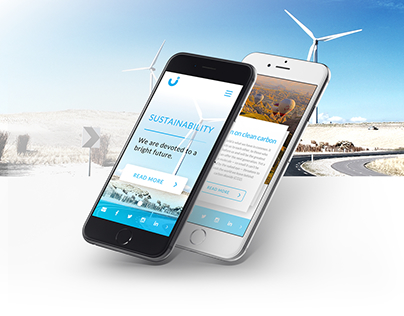 Clean Energy Mobile Website – Free design download