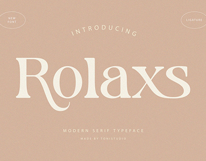 Rolaxs || modern display font