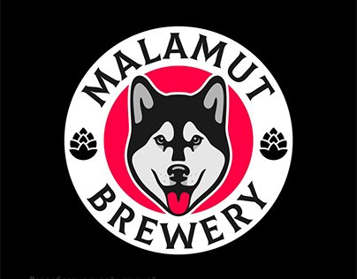 Логотип для производителя пива Malamut.