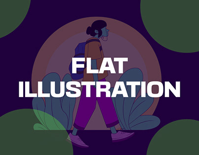 Flat illustration character design