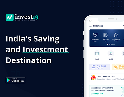 Invest19 App, India First Stock Market Ecosystem