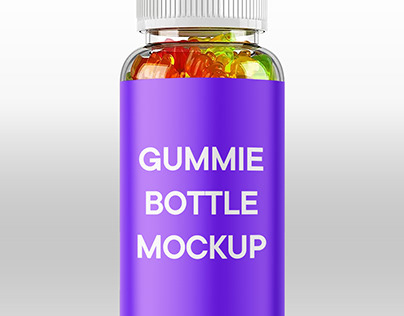 Bottle mockup design supplement bottle mockup