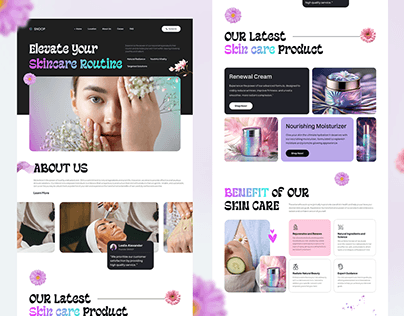Skincare Product eCommerce Website