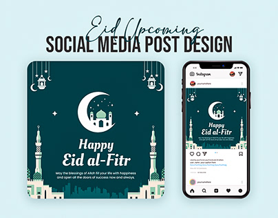 Eid Upcoming Social media post banner deisgn