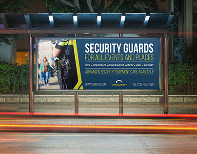 Security Guards Billboard Template