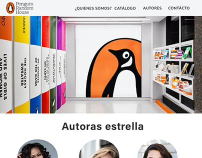Website redesign - Penguin random house
