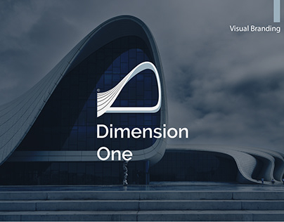 Dimension One Visual logo design