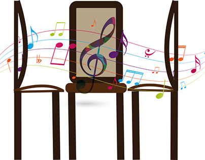 Musical chairs illustration for Bible curriculum