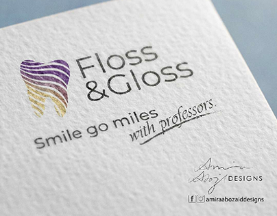 Floss & Gloss logo and branding design