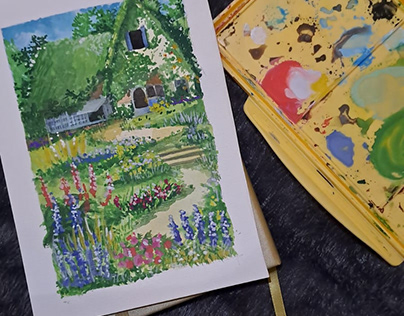 Ghibli - Gouache Painting