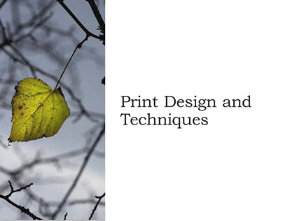 Print Design and Techniques