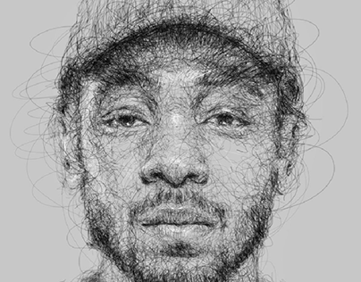 portrait of Kendrick Lamar @tonyjagas