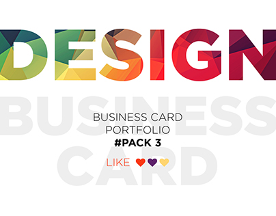 Business card portfolio #Pack 3