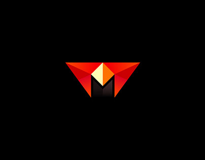 creative modern minimalist m logo design