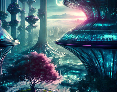 Futuristic World, Future Reimagined by Ai Art