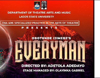 Ticket design for EVERYMAN (A stage Play)