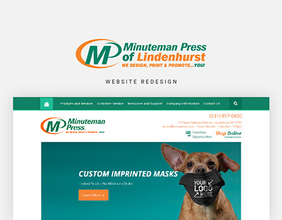 Minuteman Press of Lindenhurst Website Redesign