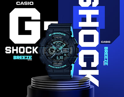 Casio G shock watch AD poster