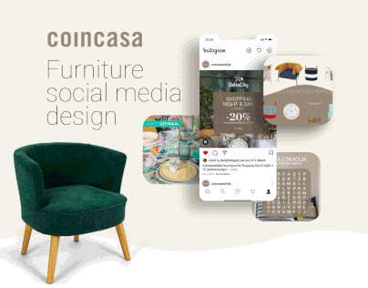 Coincasa furniture social media design