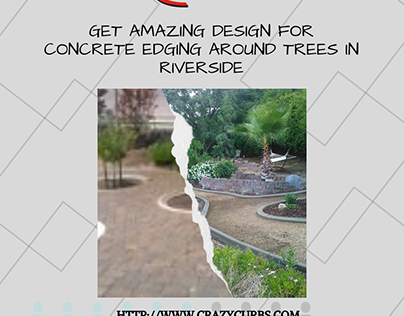 Get Amazing Design For Concrete Edging Around Trees