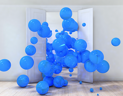 Blue balls portal | 3D integration