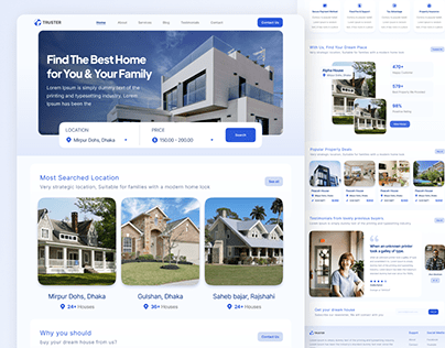 Property Website Design - Real Estate Home Page Design