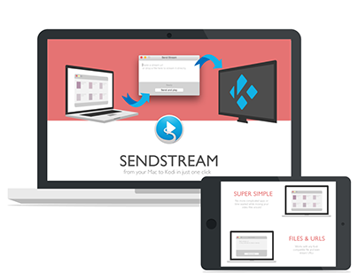 Sendstream logo and website design