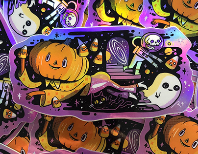 Halloween Holographic Sticker