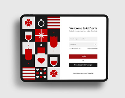 Gift Shop Valentine Theme Design