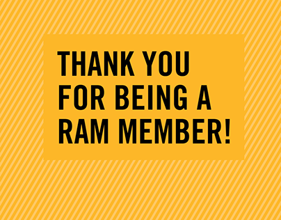 RAM Member Thank You Ad
