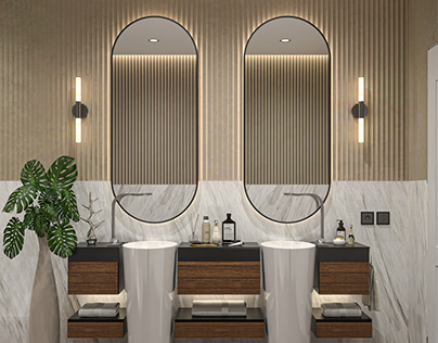 Interior design a bathroom