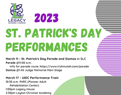 2023 St. Patrick's Day Performances