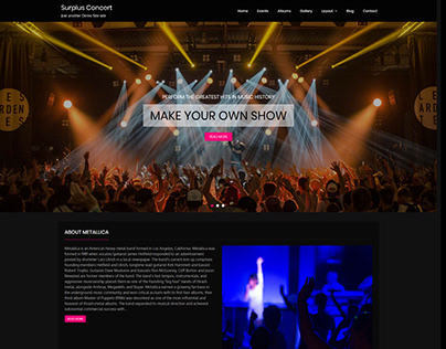 Surplus Concert Free WordPress Theme