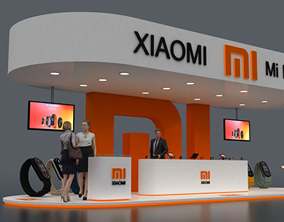 XIAOMI Mi Band 6 Showroom made in 3D Max 2020 + Vray