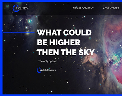 Web UI Sky Concept Download Free PSD