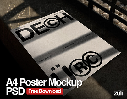 Free A4 Posters Mockups Pack