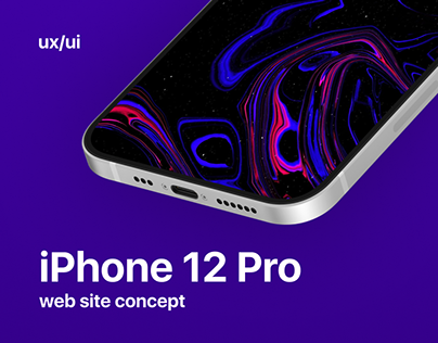 iPhone 12 Pro WEB SITE concept