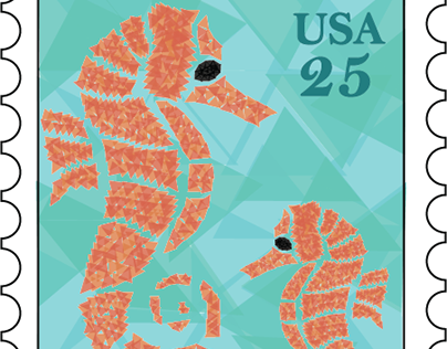 Seahorse Stamp