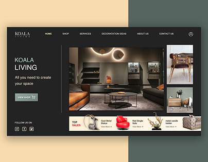 UI design for Koala Living company