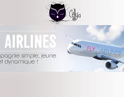 Cellya créa's - Bannières Fly Airlines