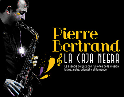 Diseño para concierto de Pierre Bertrand