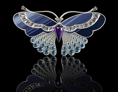 Jewelry 3D Modelling for a Brooch Design