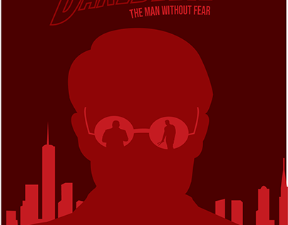 Flat design Tv Poster: Dare Devil