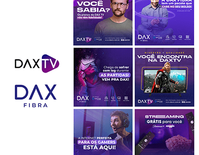Social Media - DAX TV E FIBRA