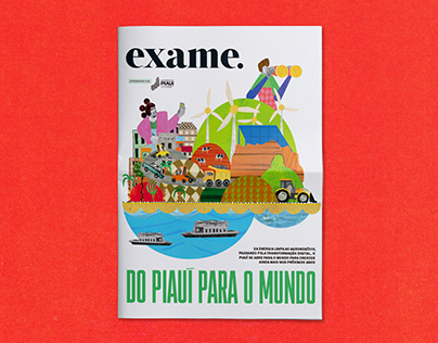 Ilustração de capa - Revista Exame