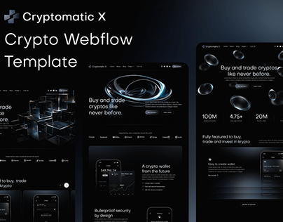 Cryptomatic X - Crypto Webflow Template